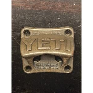 YETI Wall‑Mount Bottle Opener – Heavy‑Duty Cast Metal – Bar / Garage / Man Cave